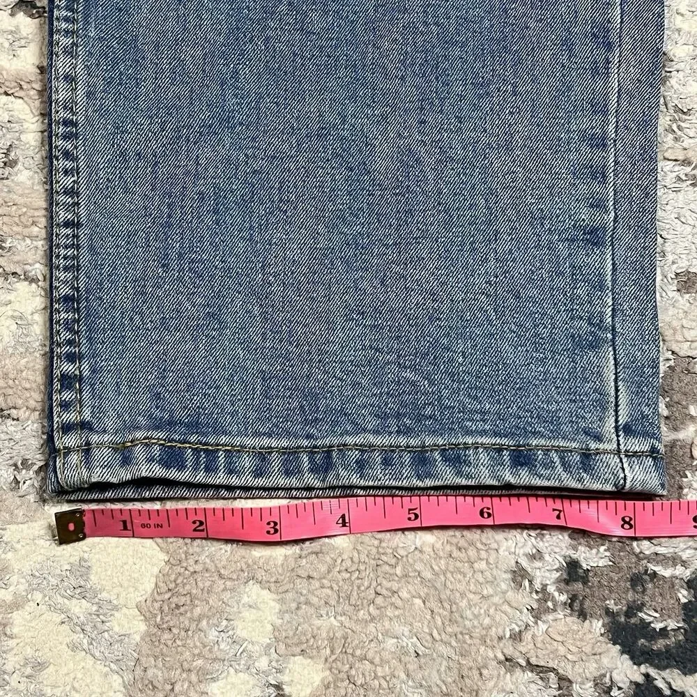 NEW Levis 550 Light Wash Blue Denim Jeans Mens 36X30 Cotton Stretch Relaxed Fit